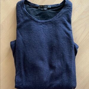 Theory Navy blue cashmere sweater